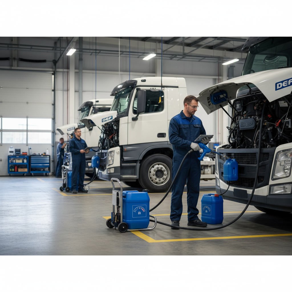 clean diesel exhaust fluid container with API certification mark